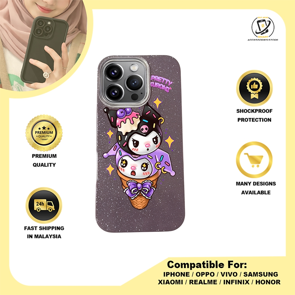 BLING CASE PHONE FOR IPHONE - DESIGN KUROMI A