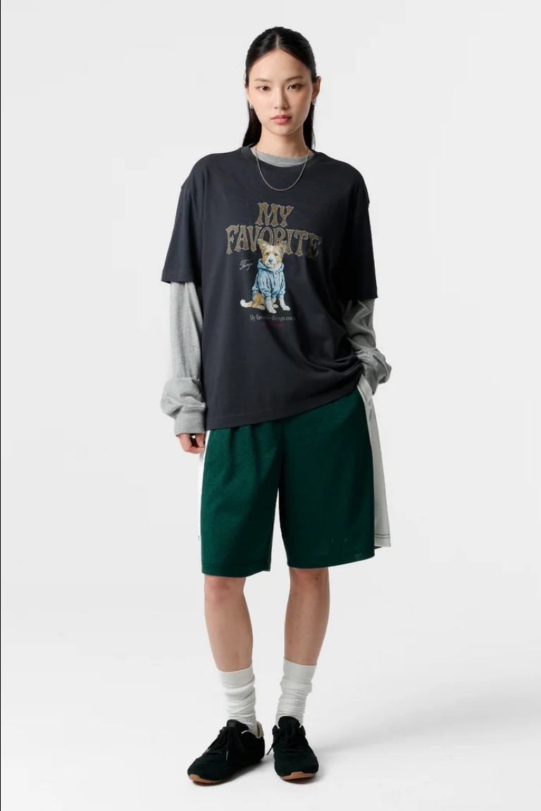 FILA Korea MY Favorite Puppy Tee⁠ 🐶(Uni Semi-Over Fit)