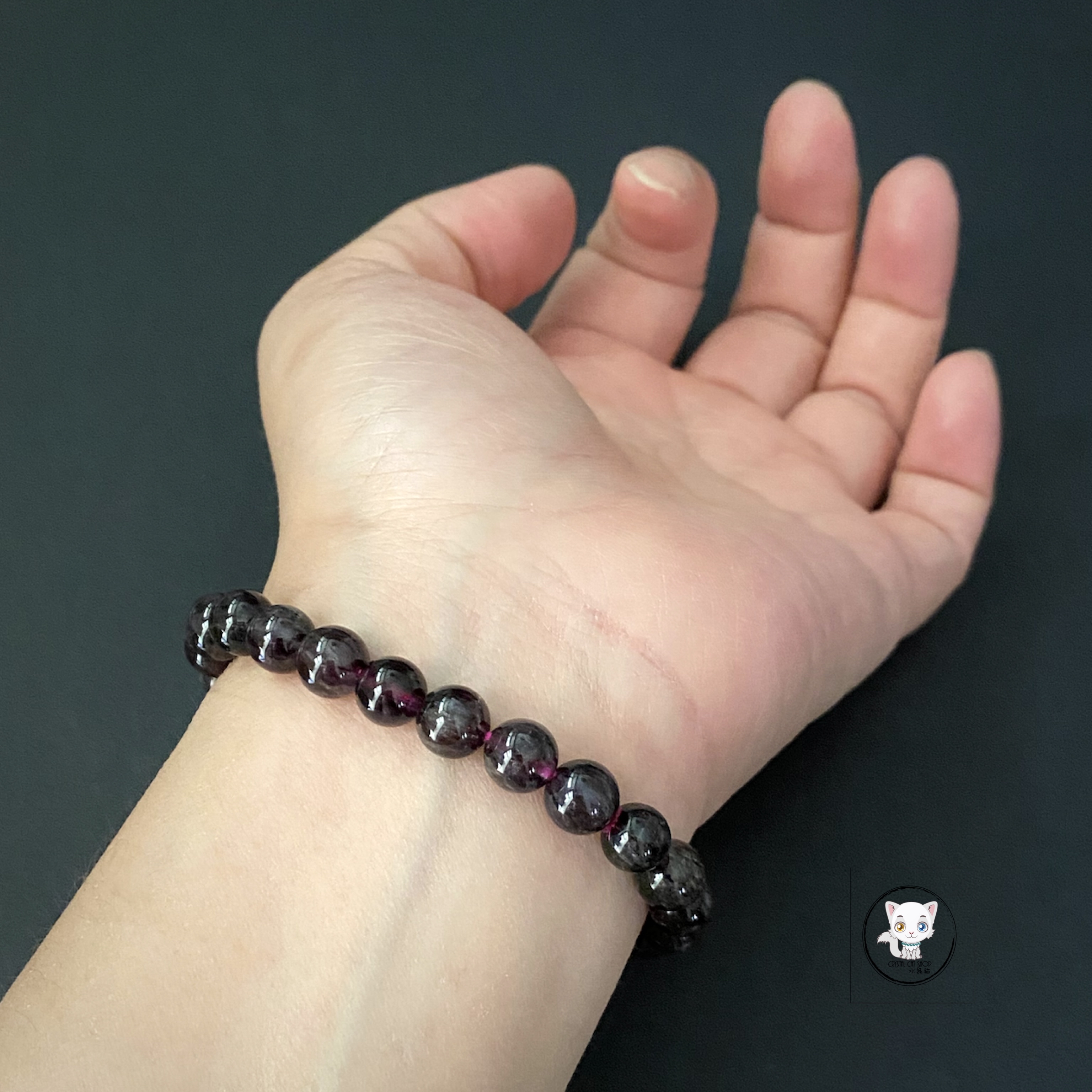 紫極光水晶手鏈 7.8mm