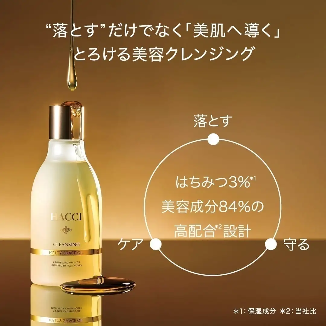 【✨️日本🇯🇵 HACCI Cleansing Melty Grace Oil 美肌蜂蜜卸妝油】200ml 