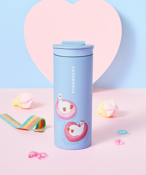 韓國 STARBUCKS SS Jellyduck 藍色隨行杯 355ml