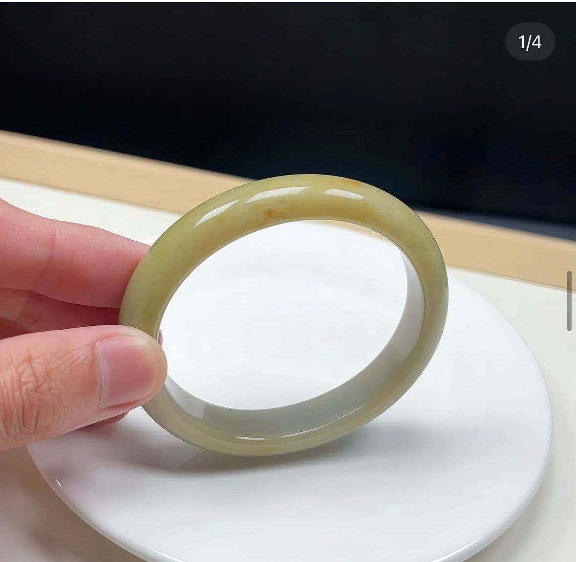 54mm 滿色黃翡貴妃鐲