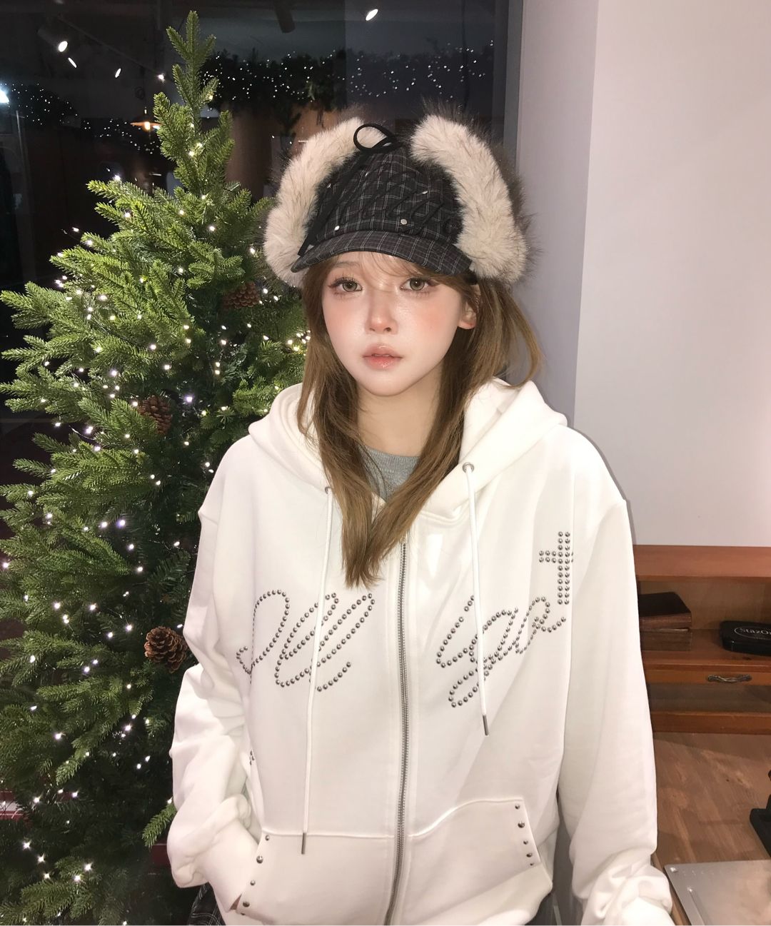 🇰🇷訂購｜ILLIGO｜Cross Hotfix Zip-up Hoodie 3色 