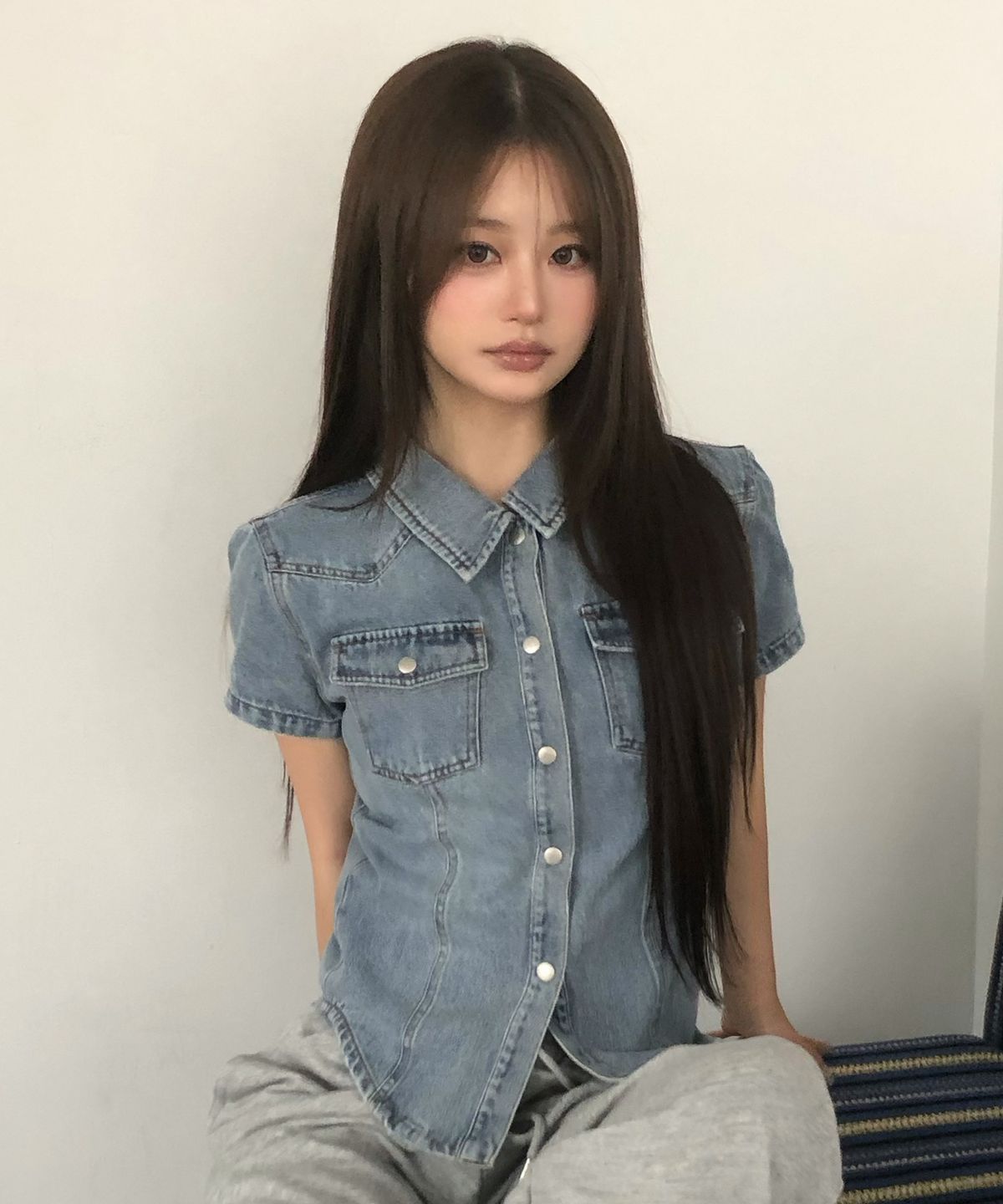 🇰🇷訂購｜AMES ｜DENIM SHORTSLEEVE SHIRTS 3色 