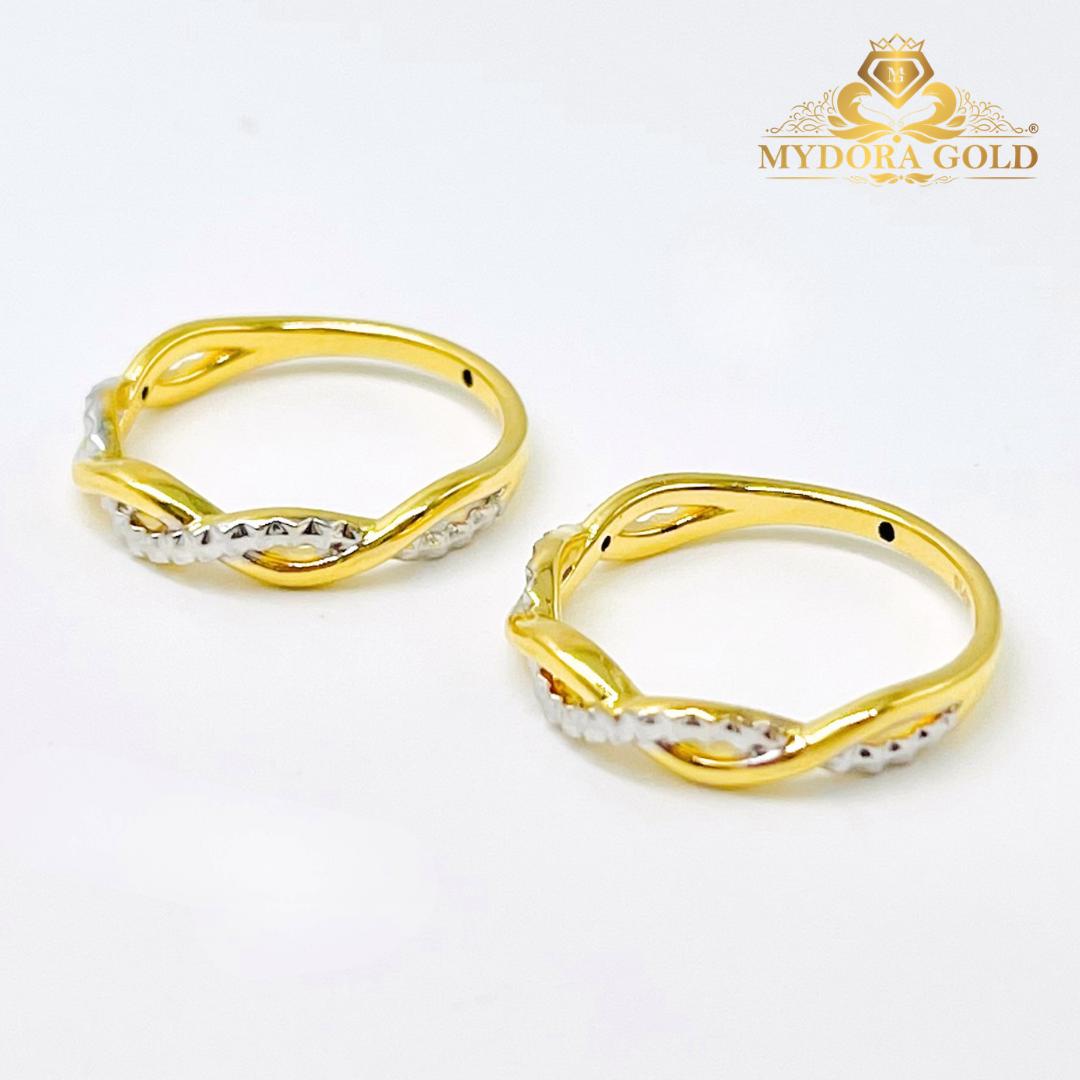MYDORA Cincin Cross Wave Minimalist (5G) l EMAS 916/22K