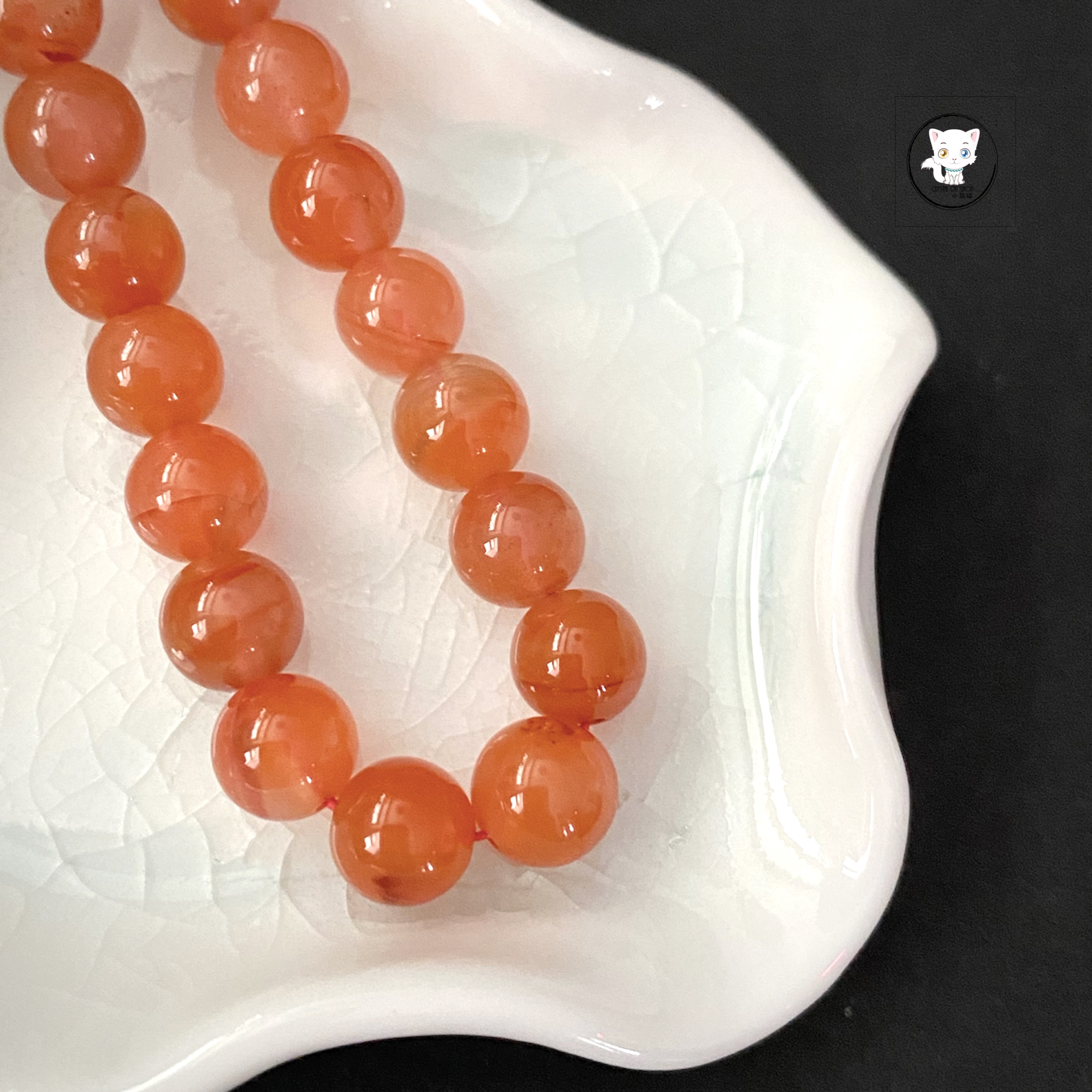 涼山天然南紅瑪瑙手鏈 8mm