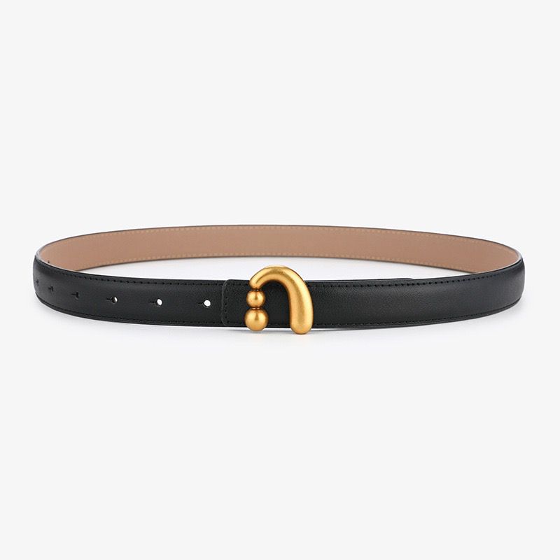  BT0192 Sculptural Buckle Leather Belt