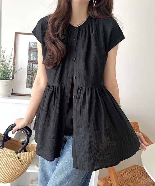 薄紗短袖襯衫【JT038】