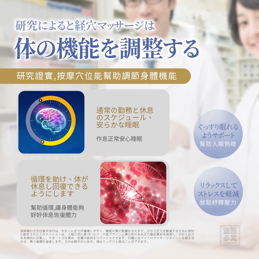 日本MONOKU 按摩型舒眠腳跟墊