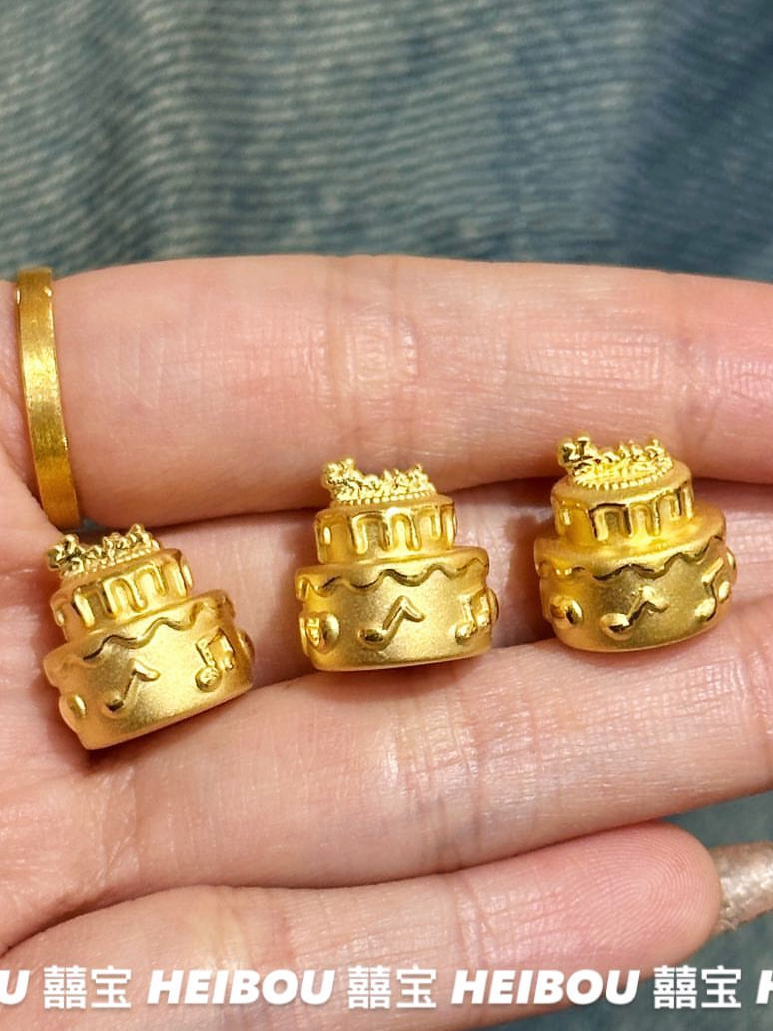 【3D硬金】生日蛋糕-摆件