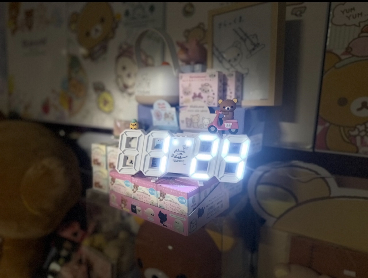 《現貨》全新台灣限定rilakkuma數字電子鐘