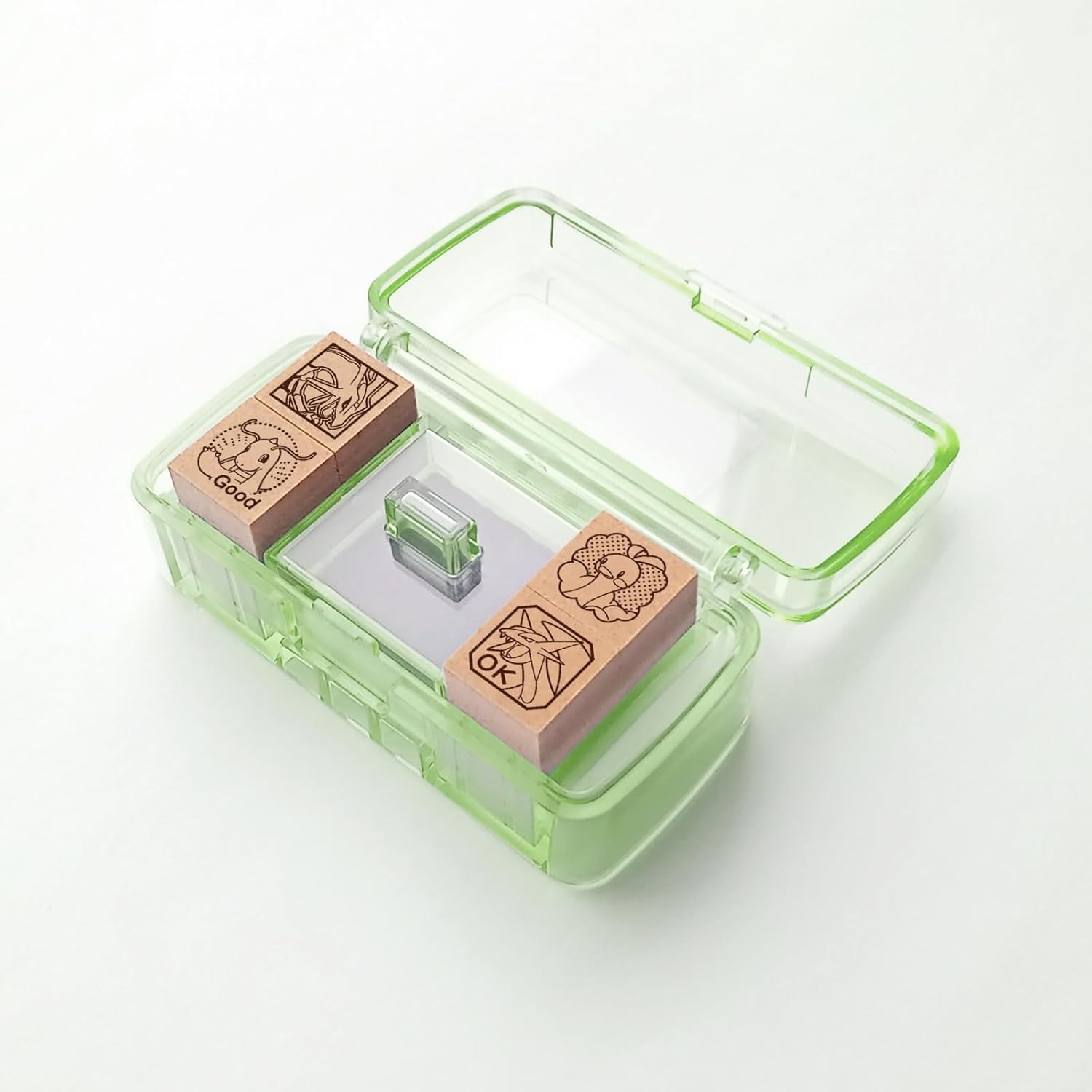 現貨｜Pokemon 烈空坐 / 啟暴龍 日本製 迷你 木製 印章 套裝 (SGM-037) 