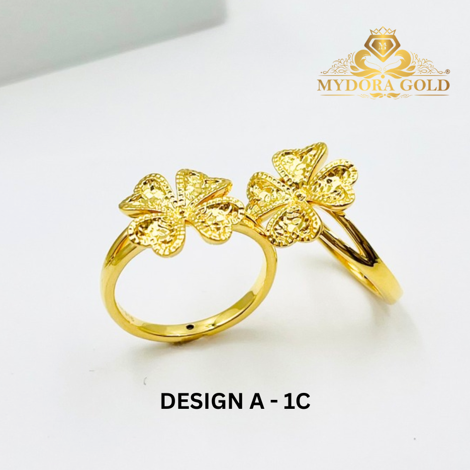 MYDORA Cincin Lucky Four In Love (5G) l EMAS 916/22K
