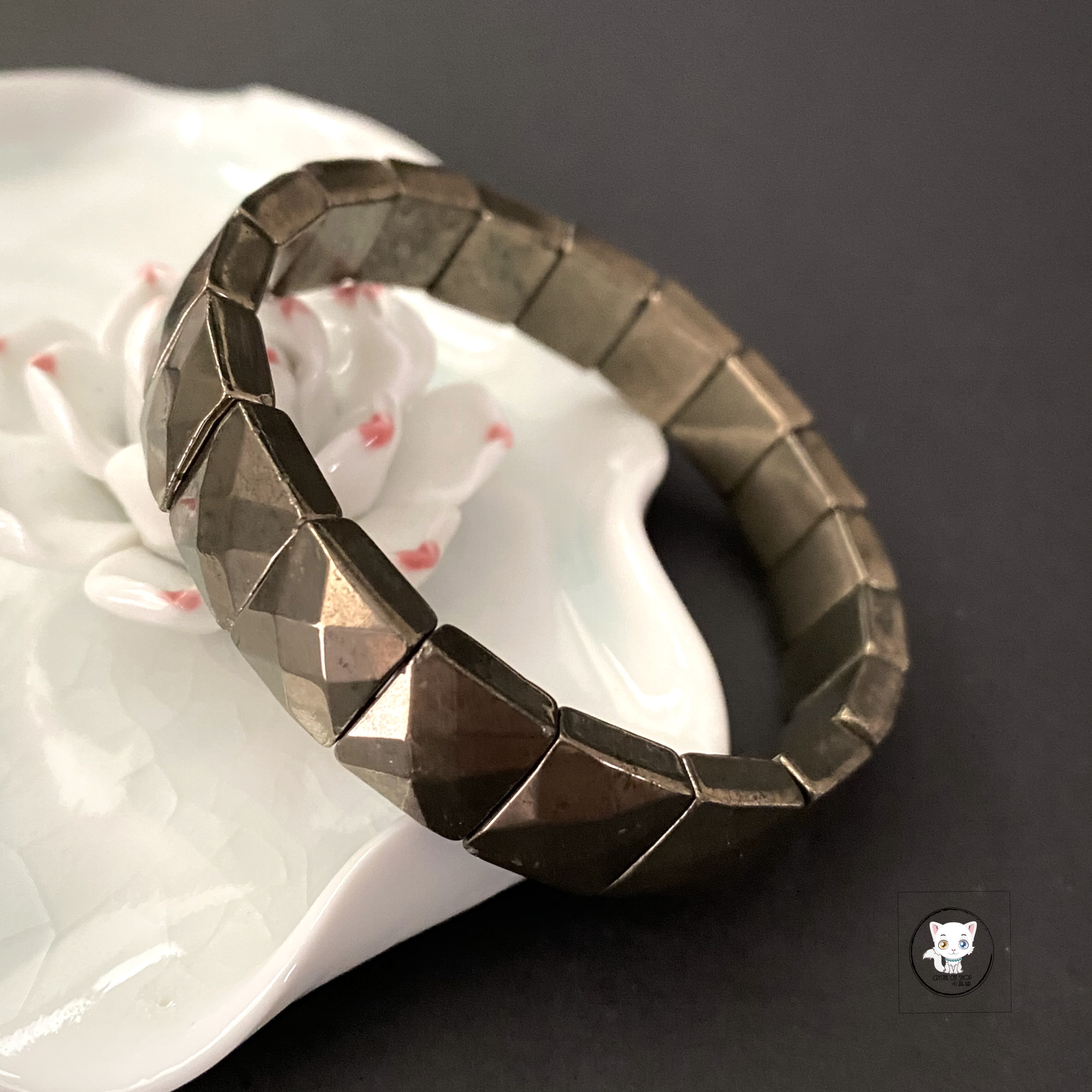 天然黃鐵礦手排 12mm