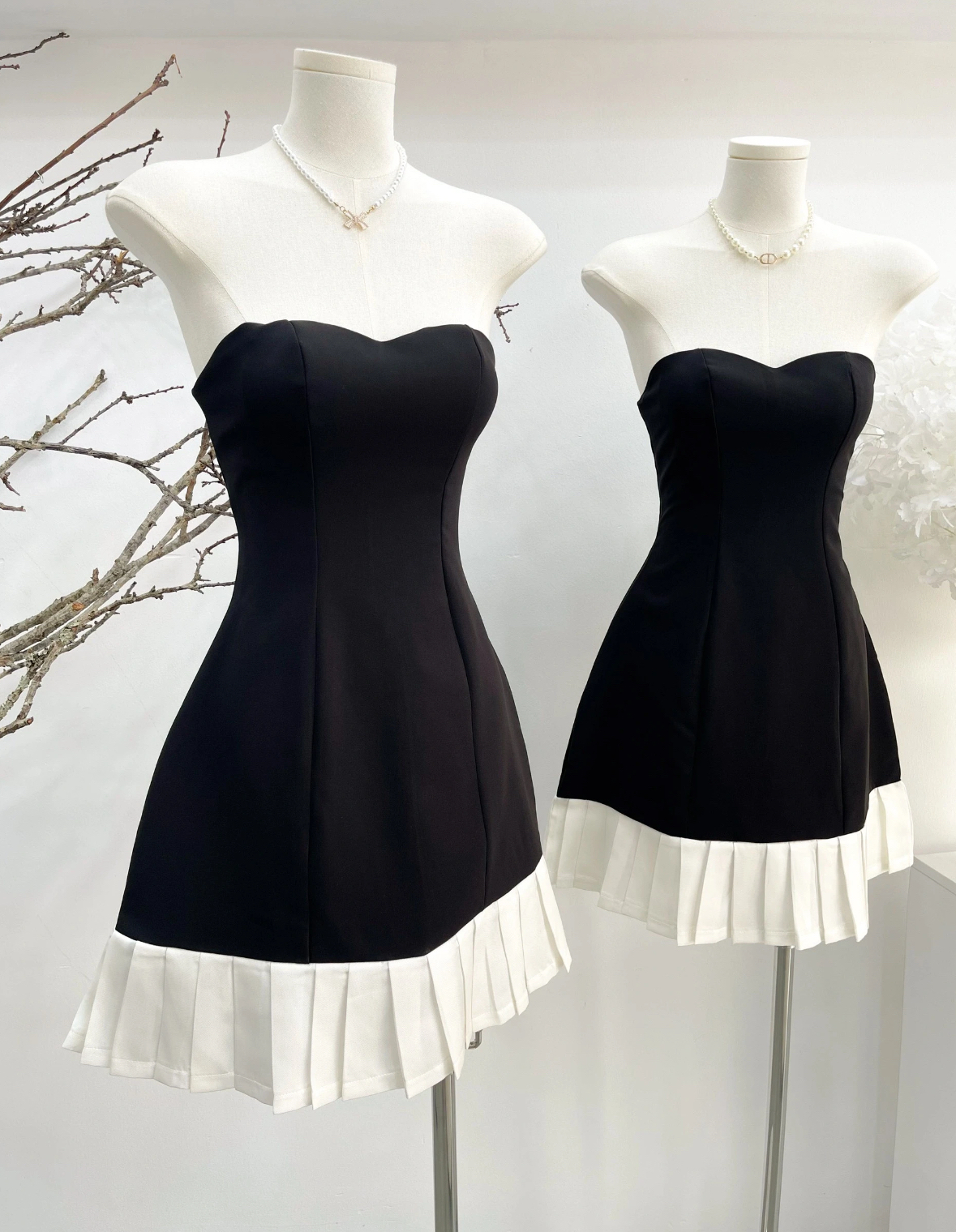 D10031纯欲抹胸连衣裙