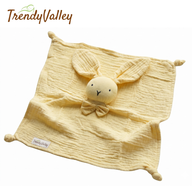 Trendyvalley Organic Cotton Muslin Security Blanket