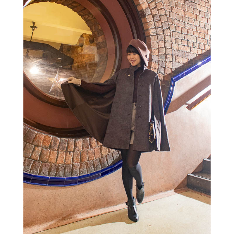 (Ready/Custom-Made)Vintage Style Classic Winter Cape Coat /Cape Jacket(FM168)