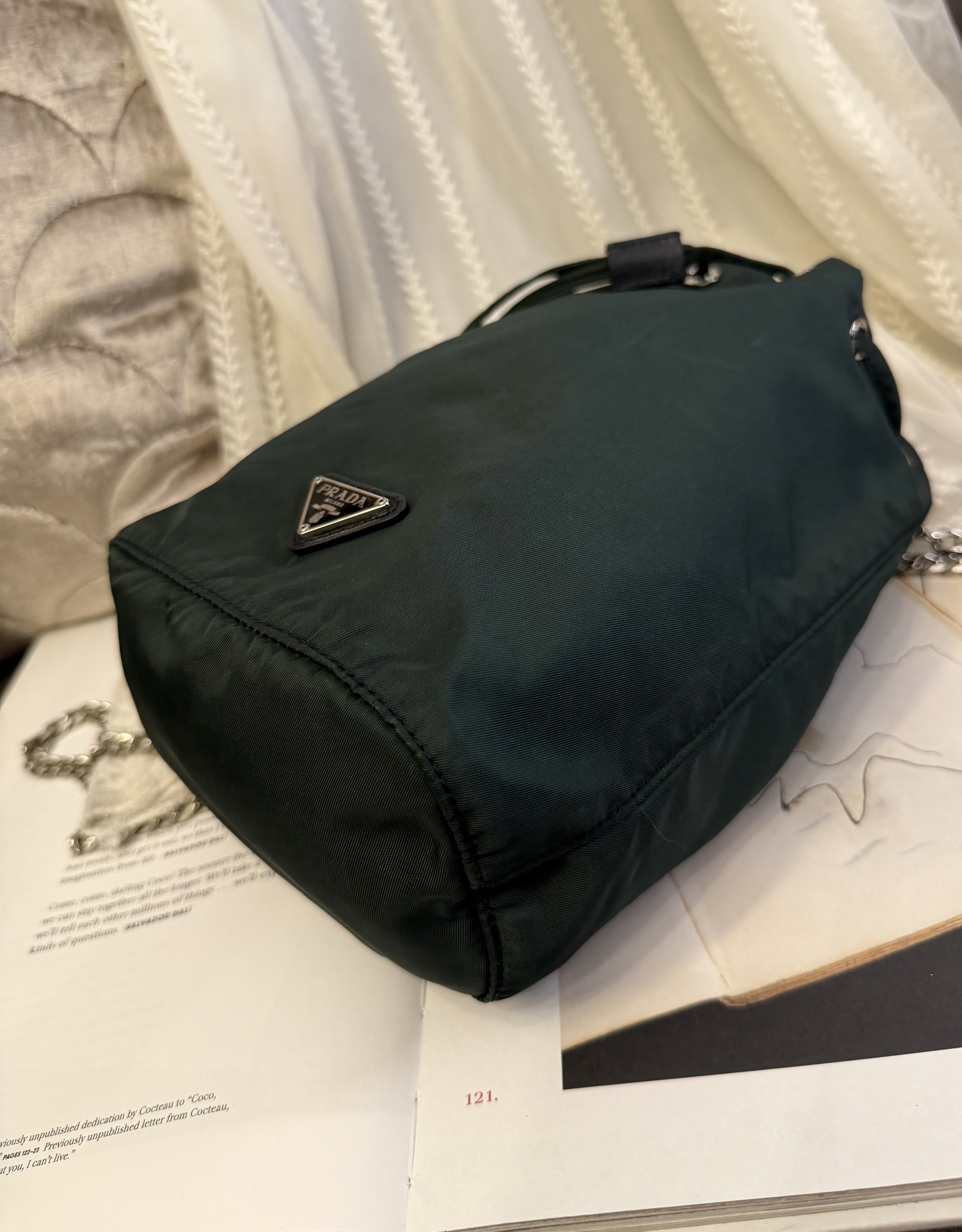 Prada green Bucket bag