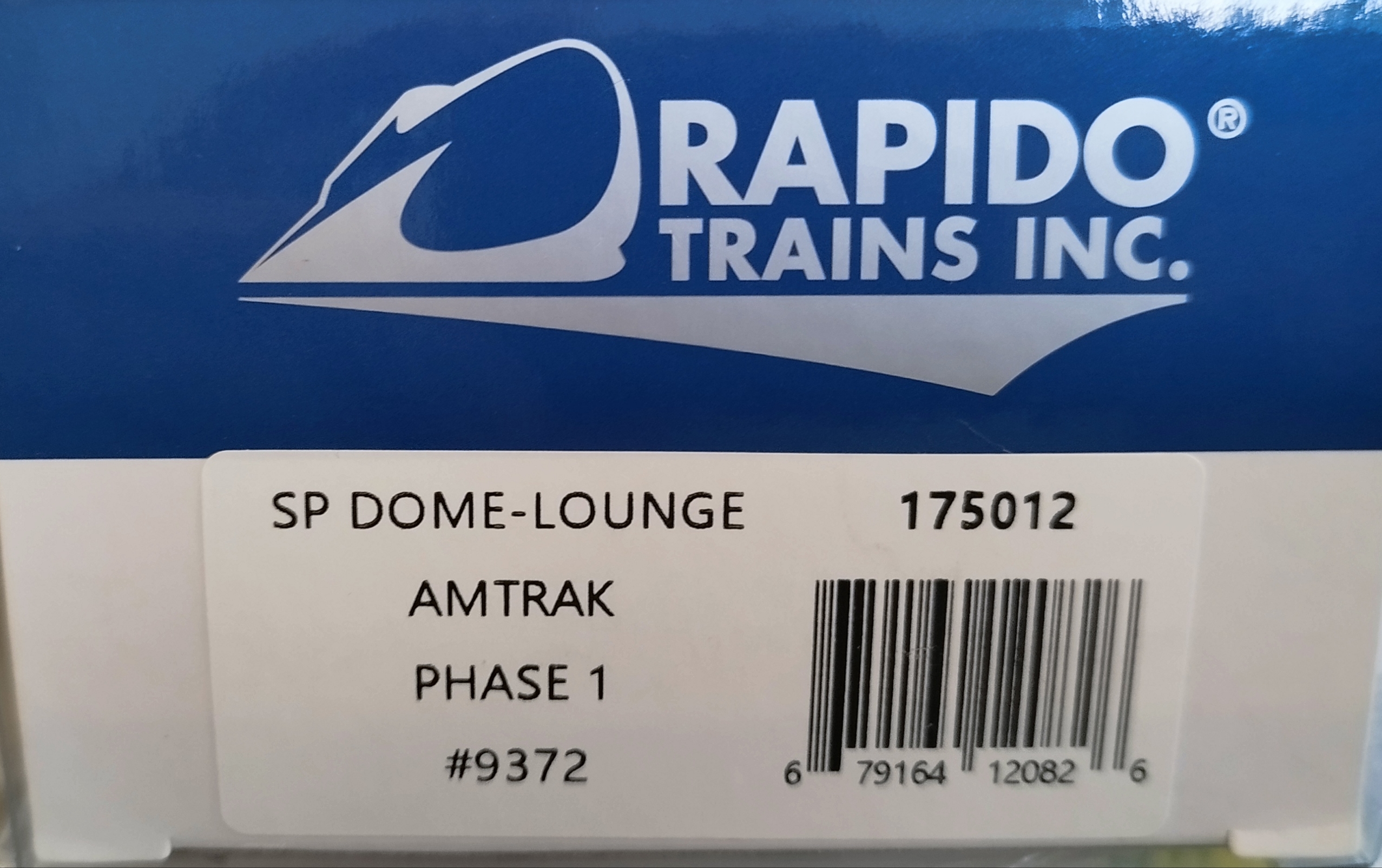 Rapido’s Amtrak 3/4 Dome Lounge HO with lights 