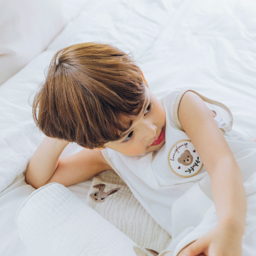 Koongs Koongs Cooling Rayon Sleeping Vest (Teddy bear)