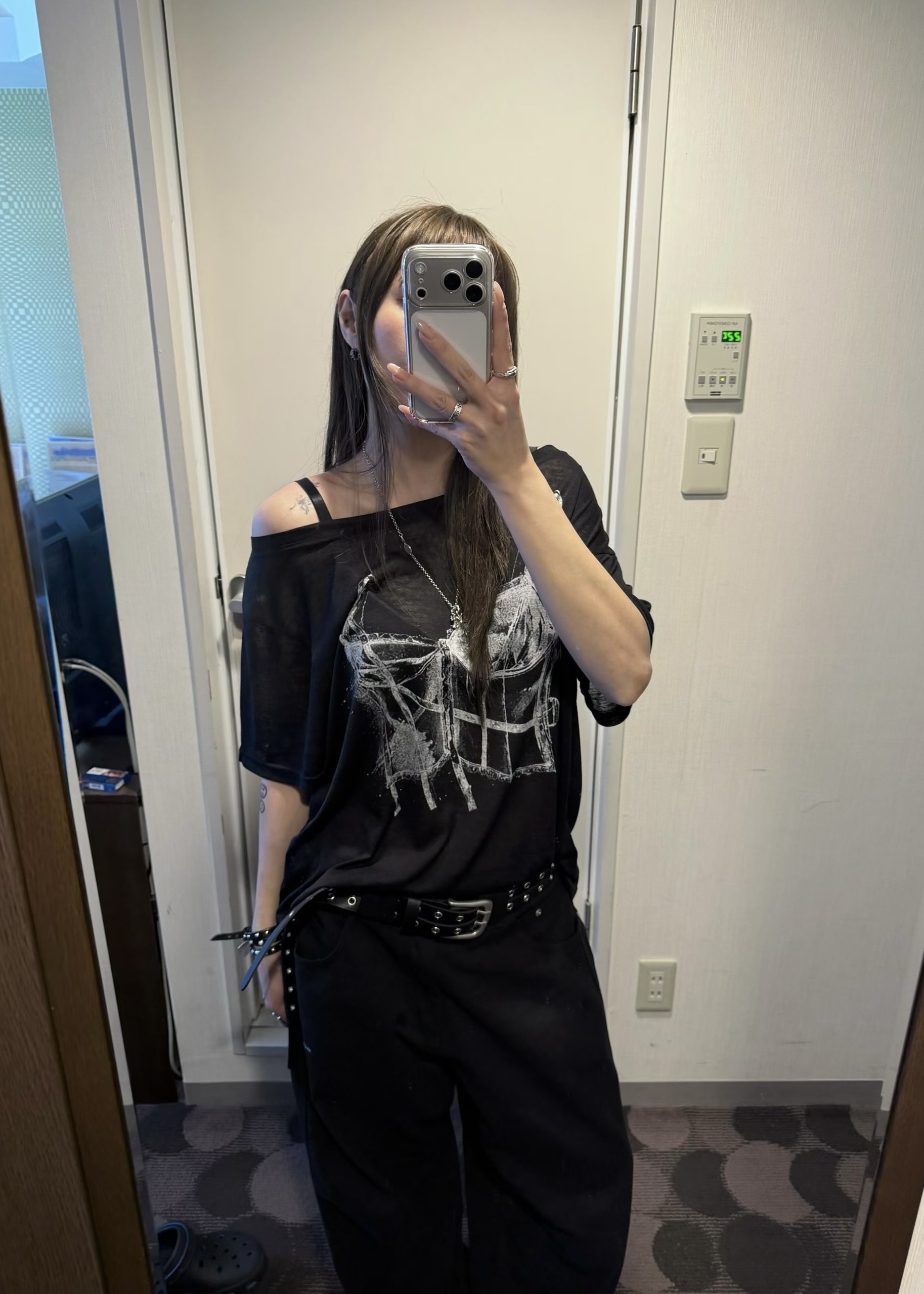 Sketch Graphic Sheer Tee