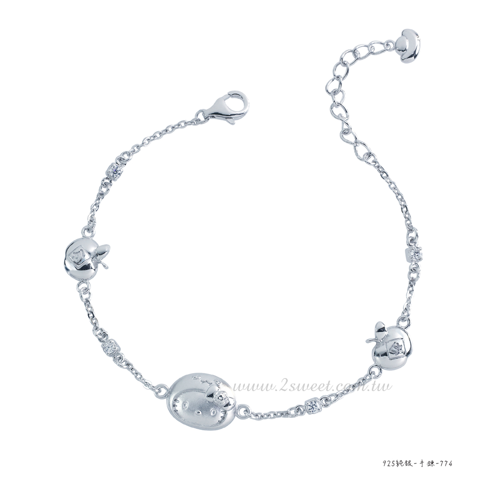 訂購 台灣代購 2sweet 甜蜜約定 Sanrio Hello Kitty 生肖系列 蛇年款 925純銀手鏈