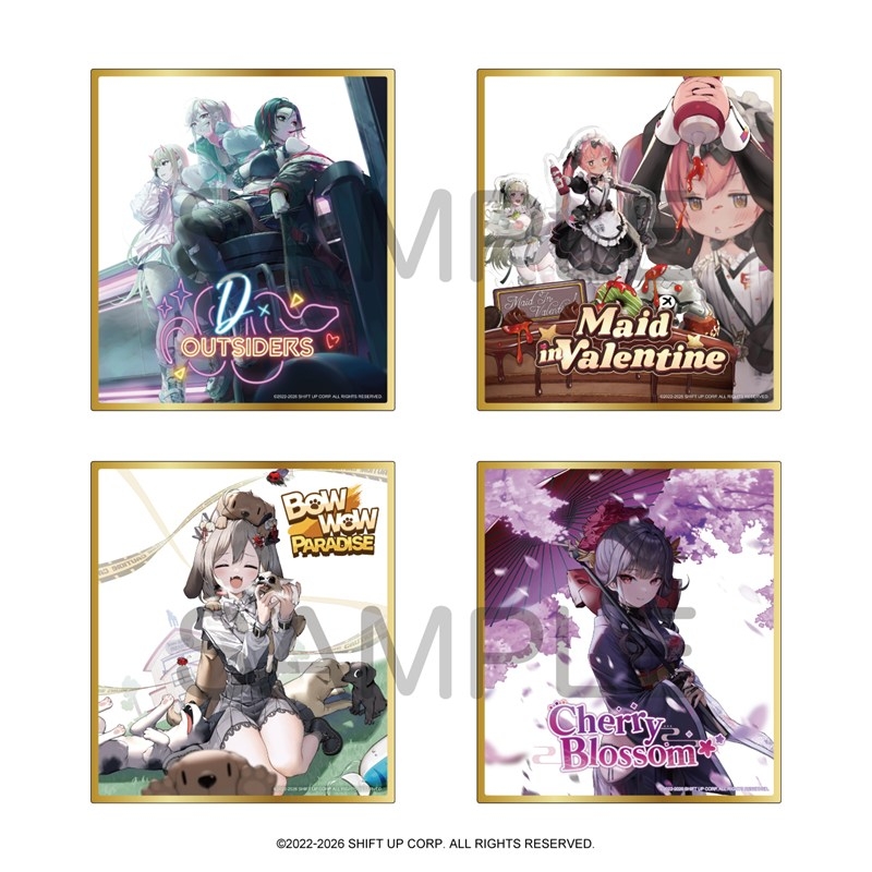 <隨機發貨> NIKKE 勝利女神：妮姬 檔案紀錄 Vol.1  壓克力透明色紙 (單個)