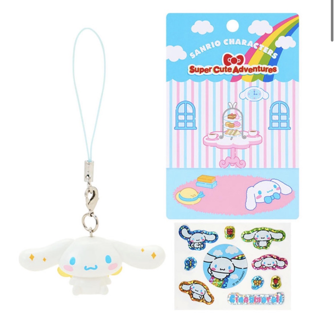 Sanrio 公仔掛飾連貼紙