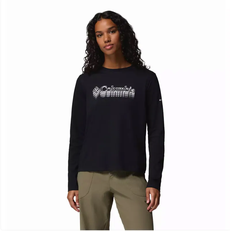 Columbia W-Rolling Bend Graphic LS Crew