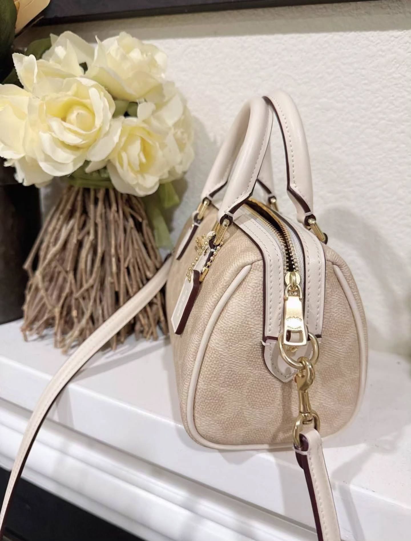 🇯🇵Coach Mini Rowan香草白