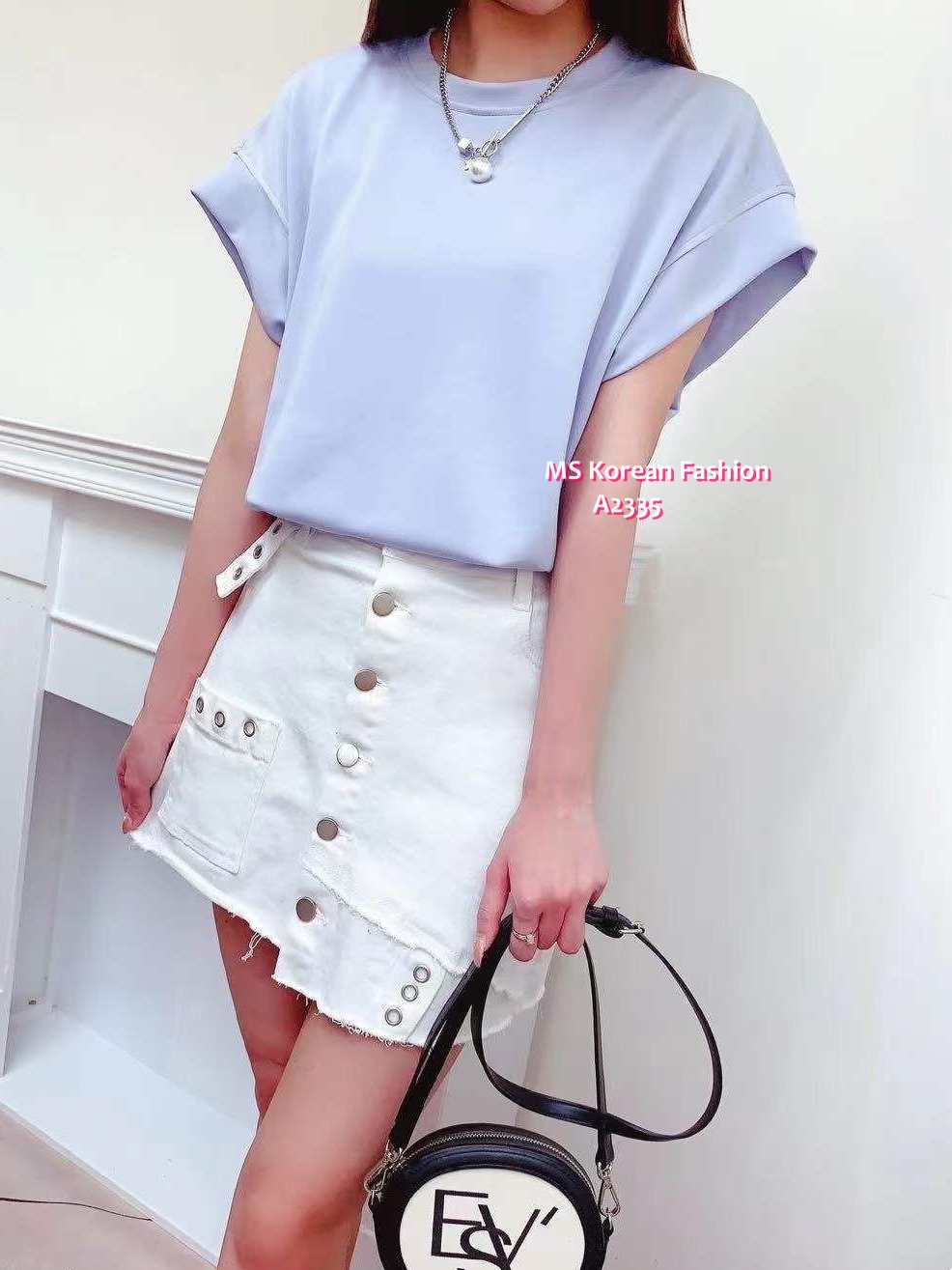 A2335 韓國🇰🇷靚色太空棉top