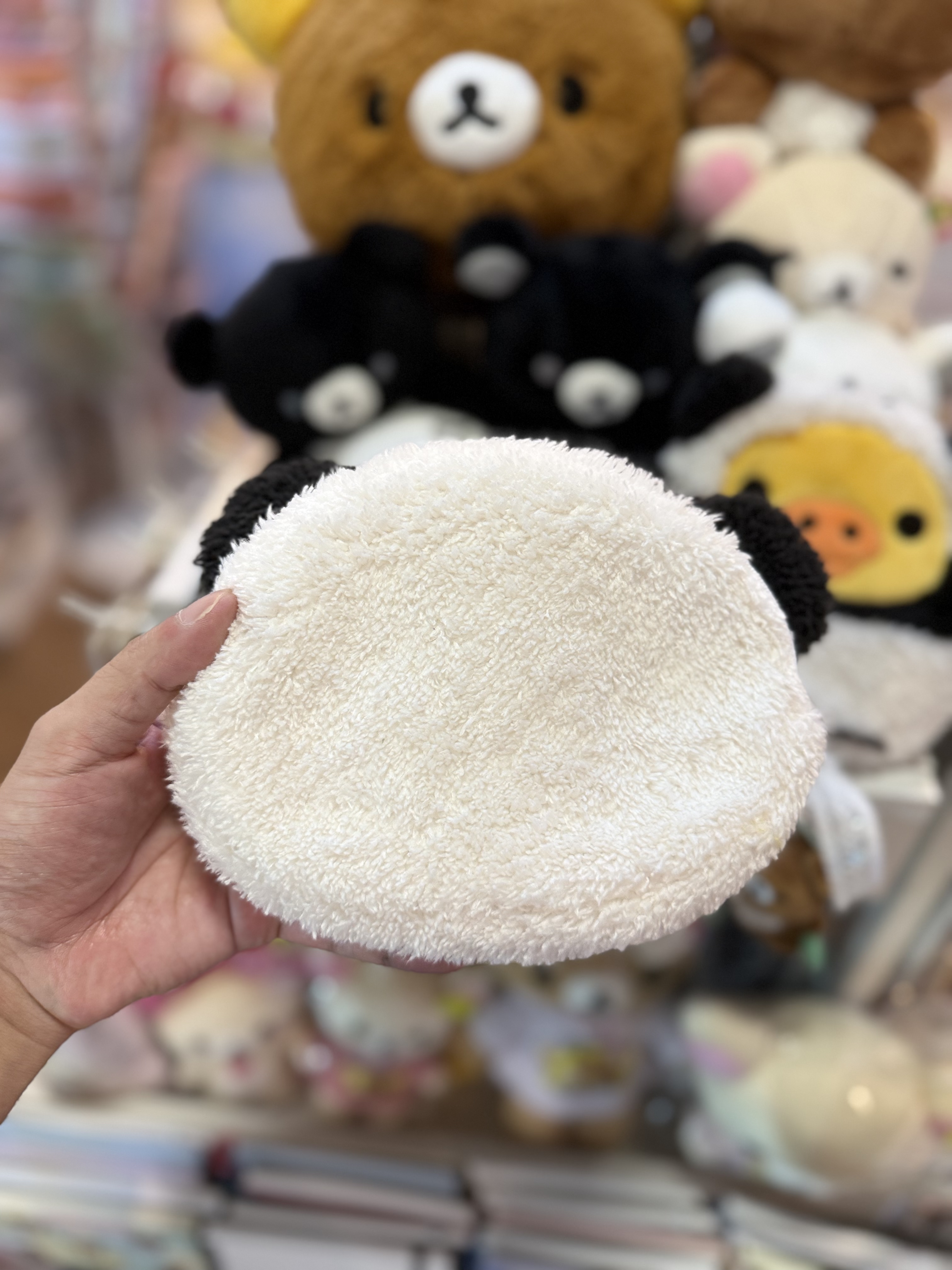 《現貨》全新日本限定Rilakkuma 熊貓造型毛毛化妝袋