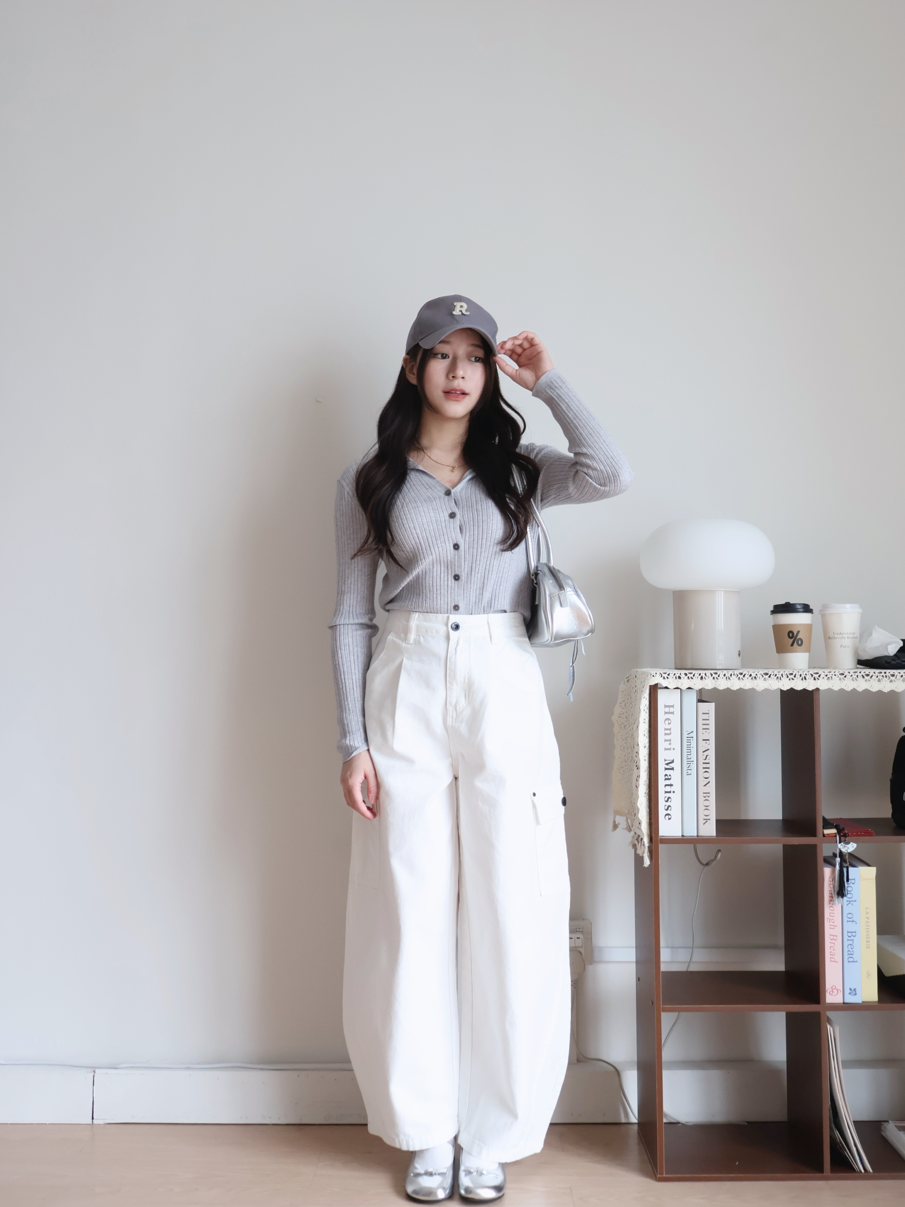 Heidi Barrel Jeans | White