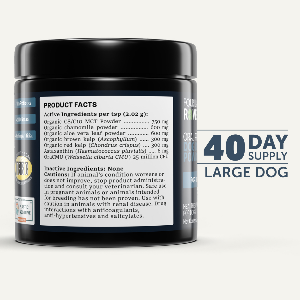 【美國 Four Leaf Rover】Oral Probiotics 口腔益生菌粉 81g｜改善口臭・護理牙齦・去除口腔有害菌・天然無添加