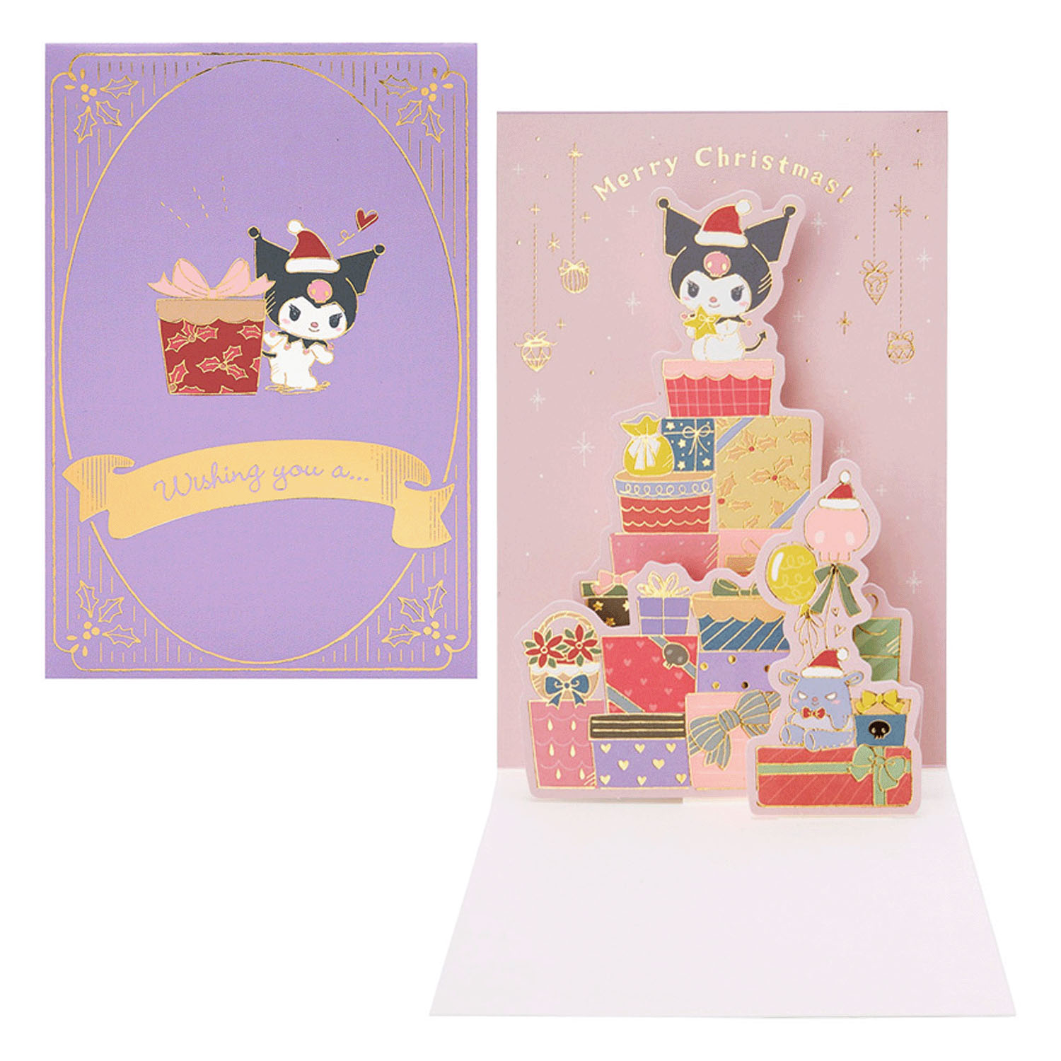 Sanrio - 立體聖誕卡 (紫色Kuromi款)