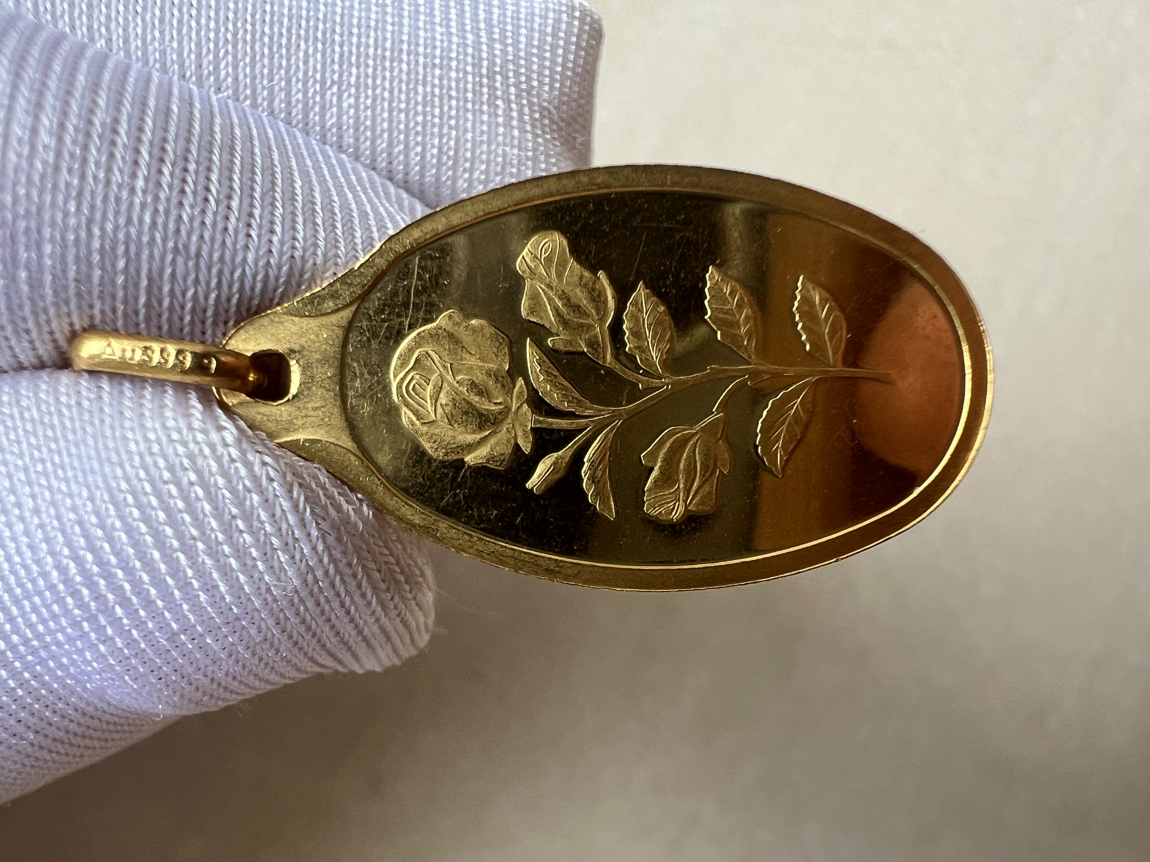 (SN:3163)PAMP Rosa Pendant 2.5g (2.7g)🇨🇭Swiss Fine Gold Bar Emas 999.9 (open sealed) 玫瑰吊坠