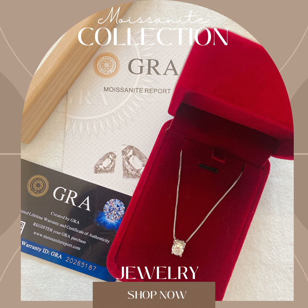 Moissanite Necklace with GRA Certificate of Authenticity and Warranty  