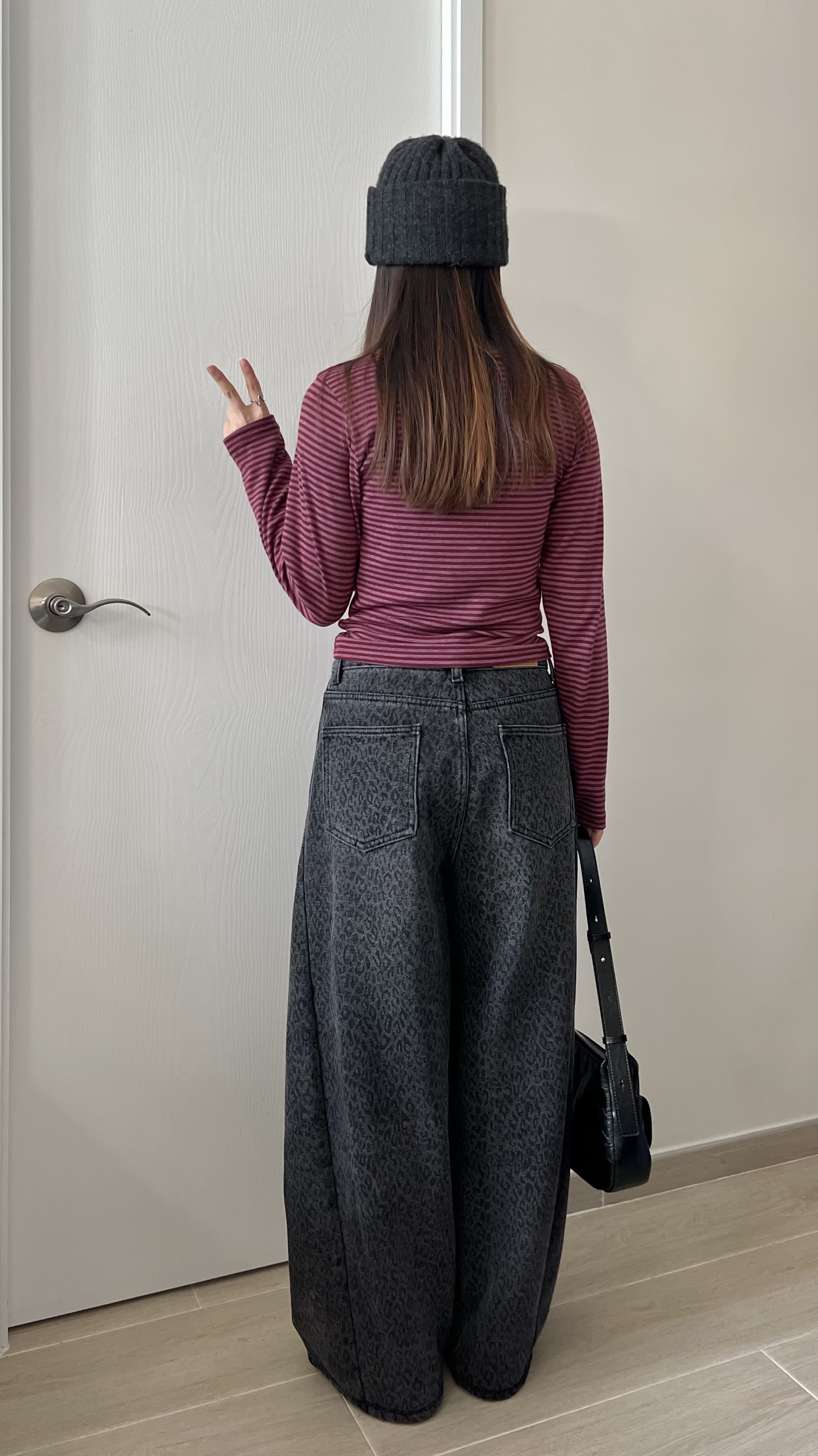 甜甜價 莓果親膚間條衫 現貨