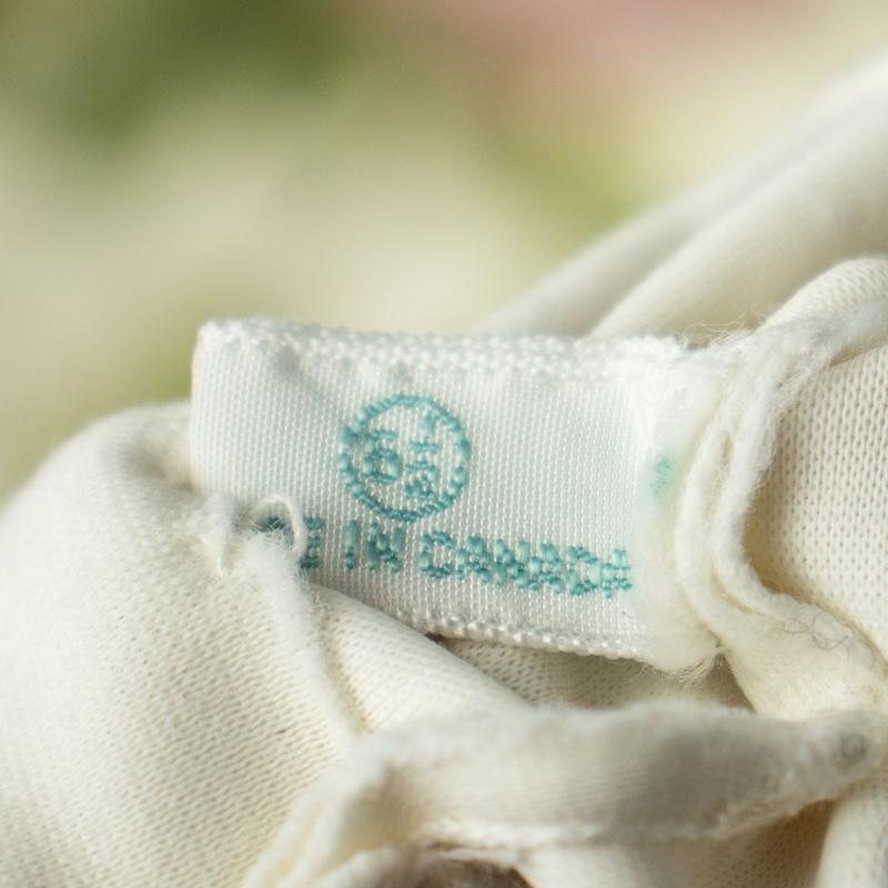 Vintage Embroidered Wrist-Length White Fabric Day Gloves (MT331)