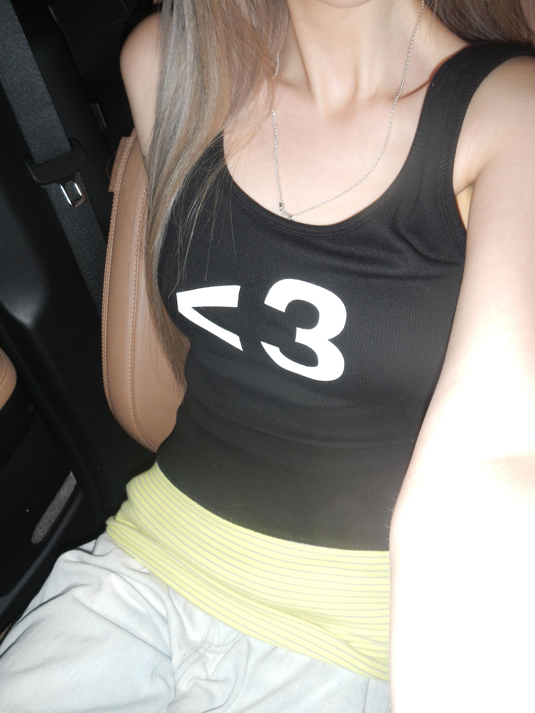 Downtown Girl Heart Print Tank