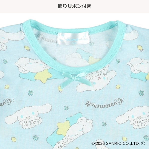 🇯🇵預訂 日本直送🇯🇵清爽材質玉桂狗滿印絲帶短袖家居服上下套裝