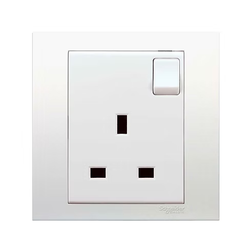 施耐德 元雅 白 13A單蘇有掣 插座