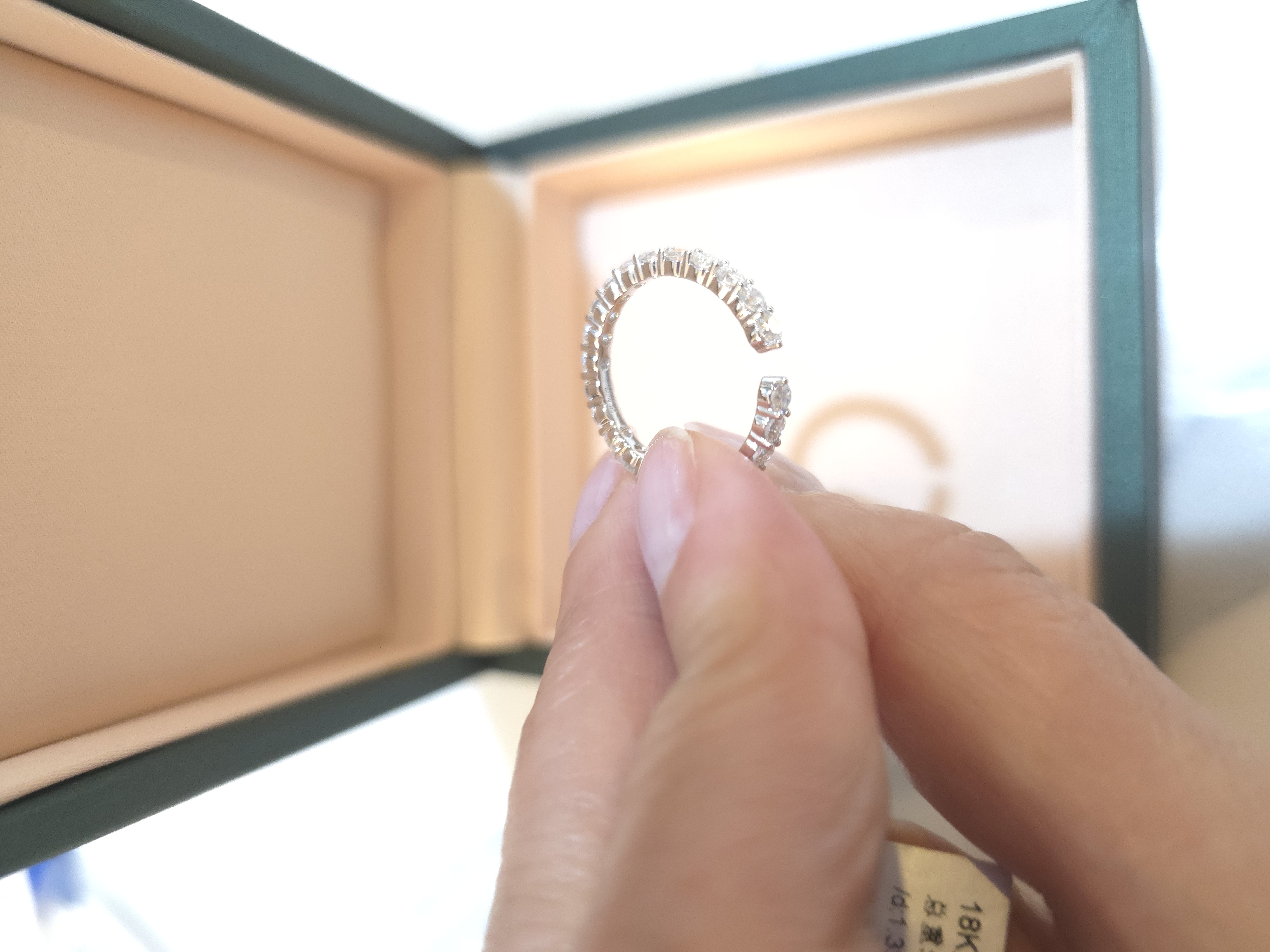 18K 培育鑽石戒指 d1.335 G1.633 S12