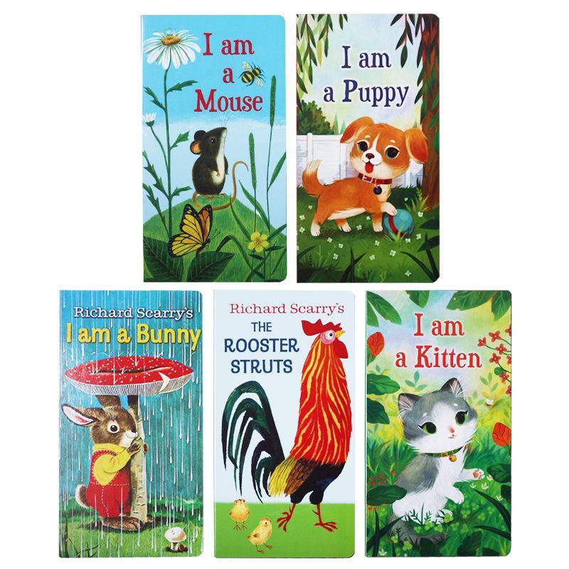 Animal Stories I am a bunny 幼兒啟蒙小動物紙板書｜5 books｜點讀版