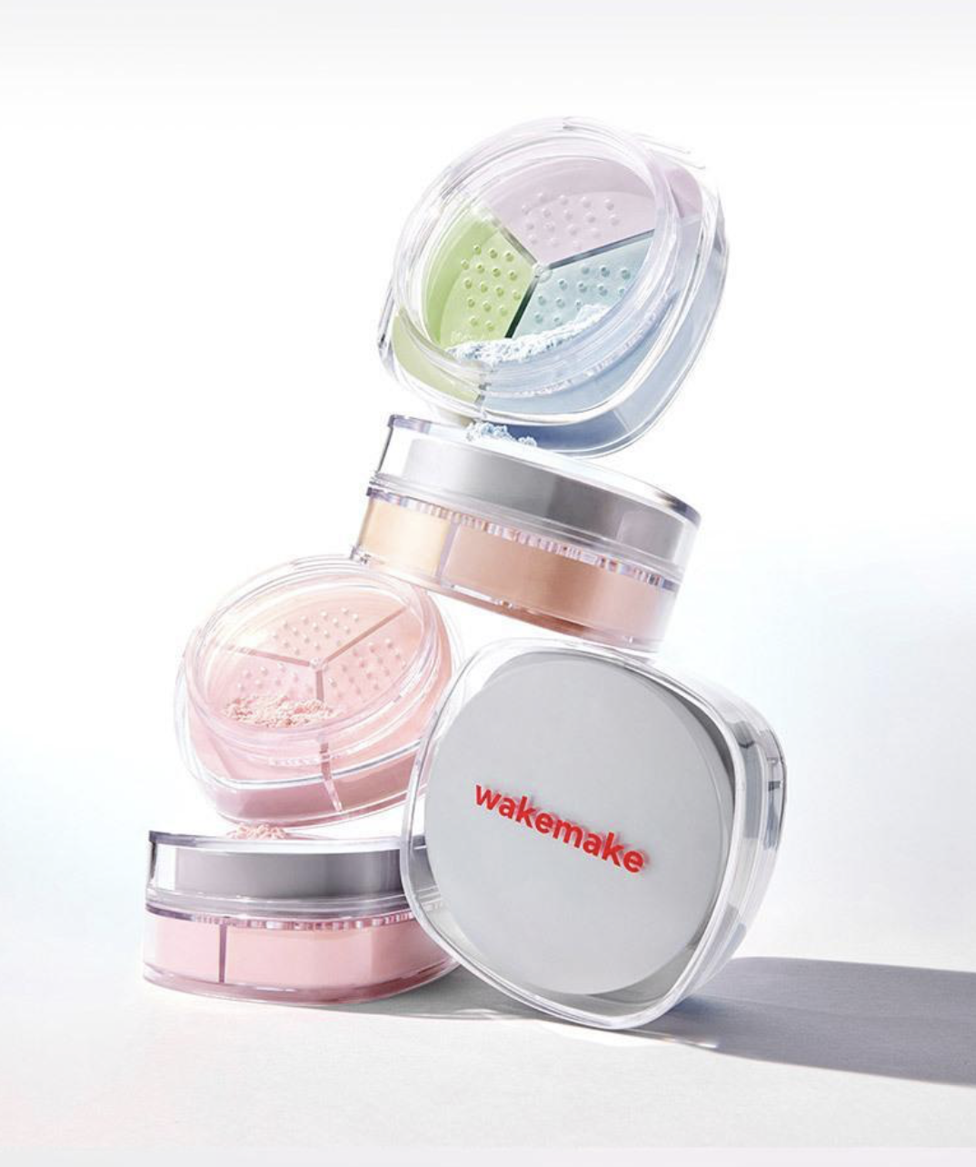 韓國 WAKEMAKE x Hello Kitty 3色修正 定妝蜜粉｜Stay Fixer Multi Color Powder