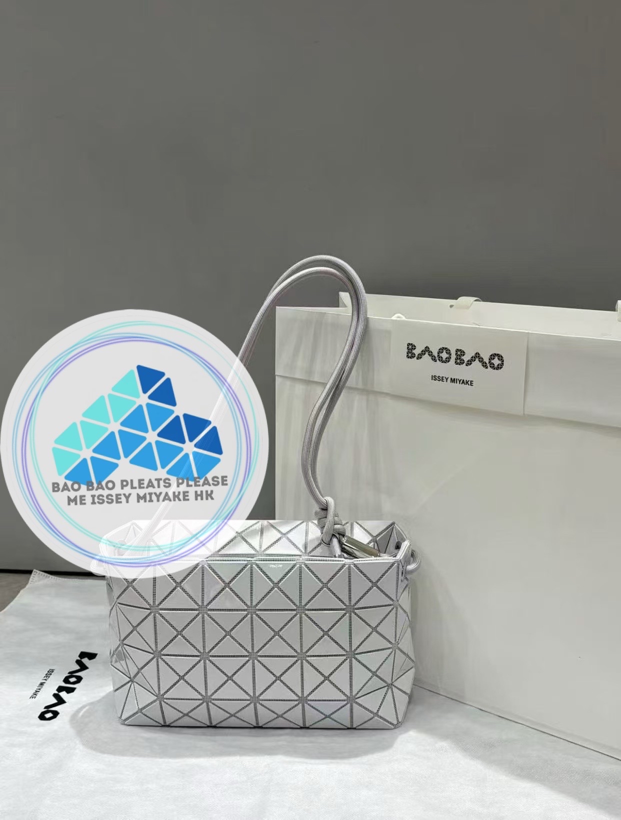  BAO BAO LOOP ONE-TONE長方箱型拉鍊斜孭袋crossbody bag
