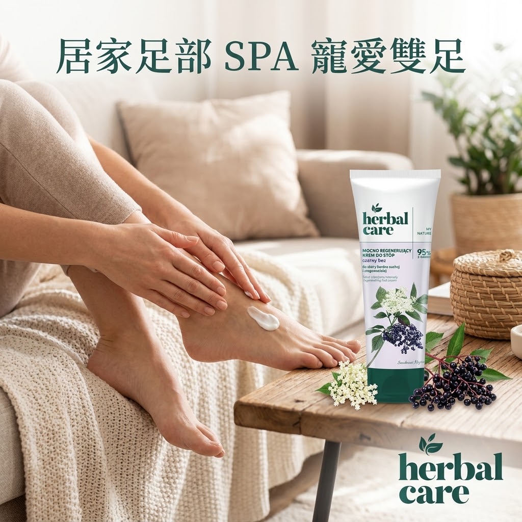 Herbal Care Black Elderberry Intensely Regenerating Foot Cream 草本黑接骨木密集修復護足霜 100ml 