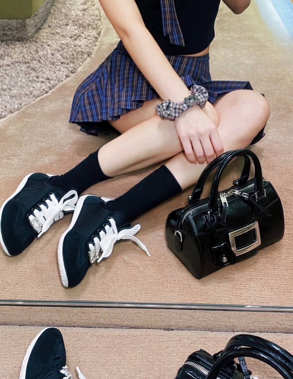 限時優惠✨訂貨📮美麗德訓鞋 RV 小方鑽扣 Viv Low Sneaker  🔖Size 36/36.5/37/38/38.5/39/40