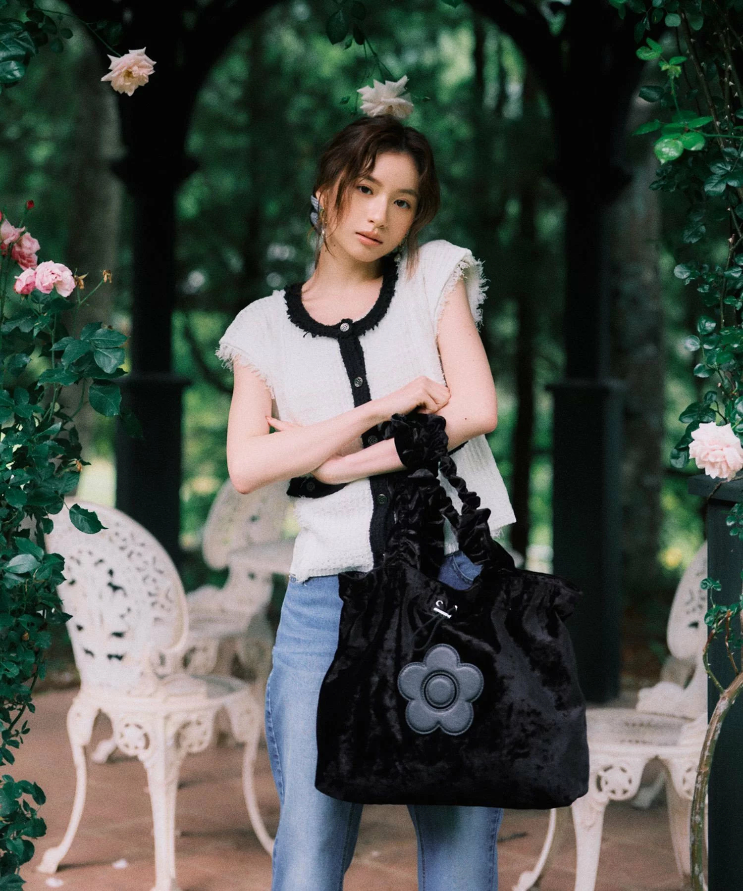 日本預訂📍日本限定VIS x Mary Quant聯乘系列 - 絨面手袋 不包郵 2026年12月中旬出貨