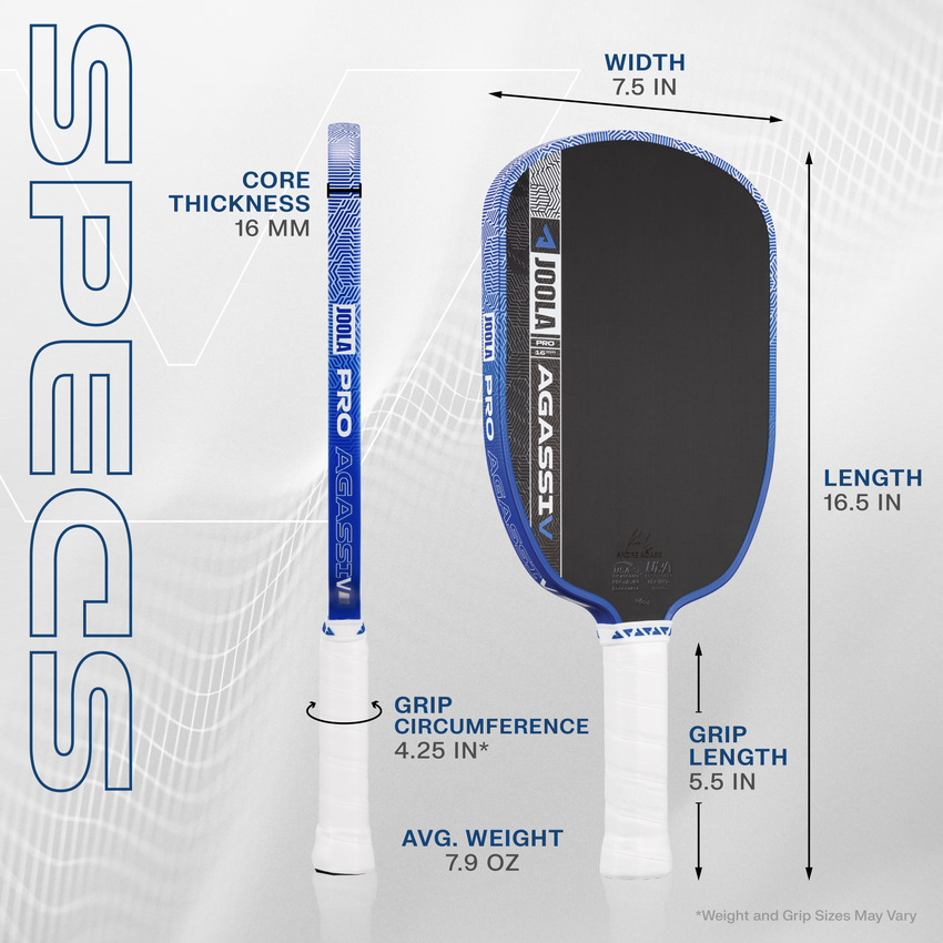 Joola Agassi Pro V Andre Agassi Royal Blue 16mm